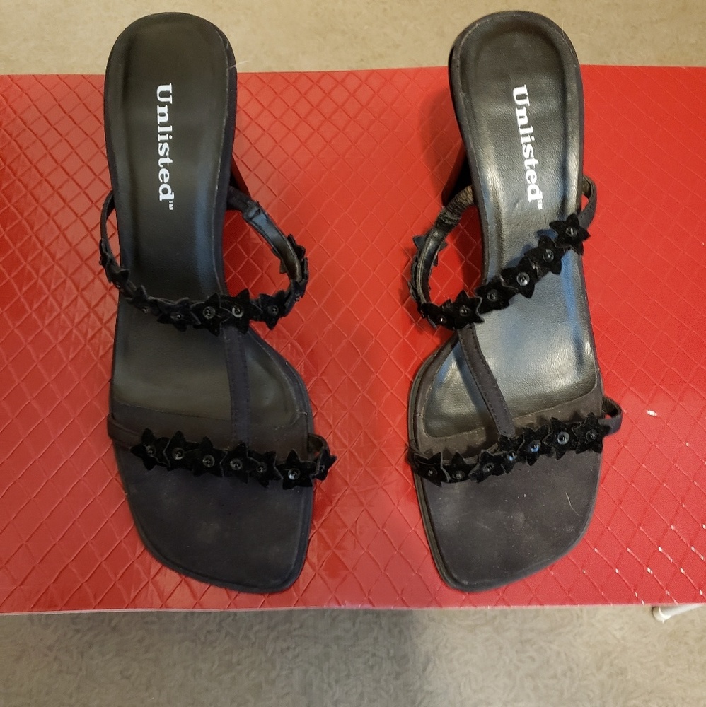 Unlisted black heels